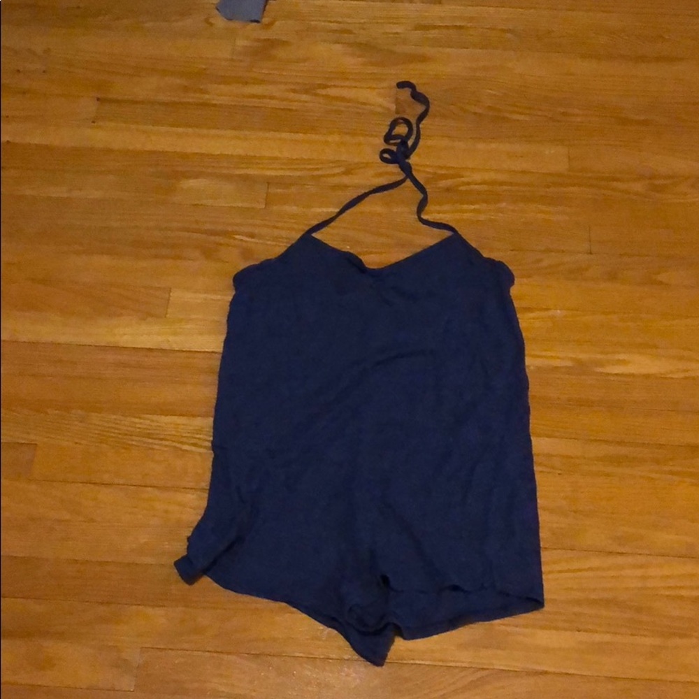 American Apparel Blue Halter Top